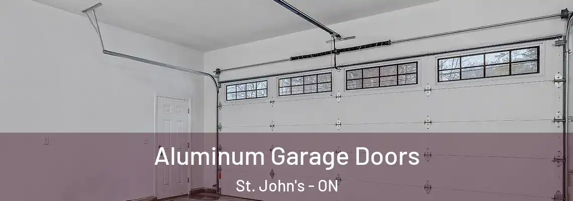 Aluminum Garage Doors St. John's - ON