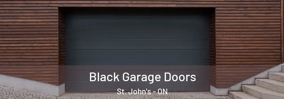 Black Garage Doors St. John's - ON