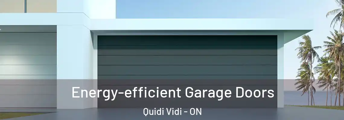 Energy-efficient Garage Doors Quidi Vidi - ON