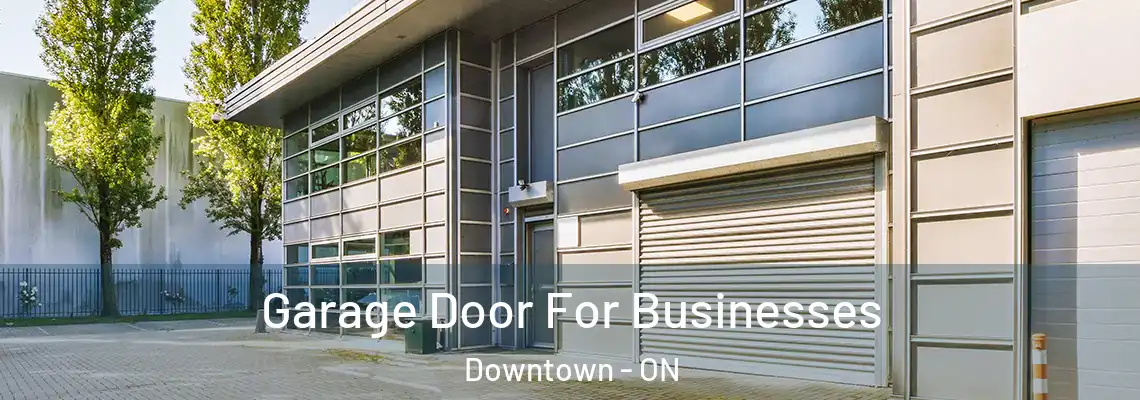 Garage Door For Businesses Downtown - ON