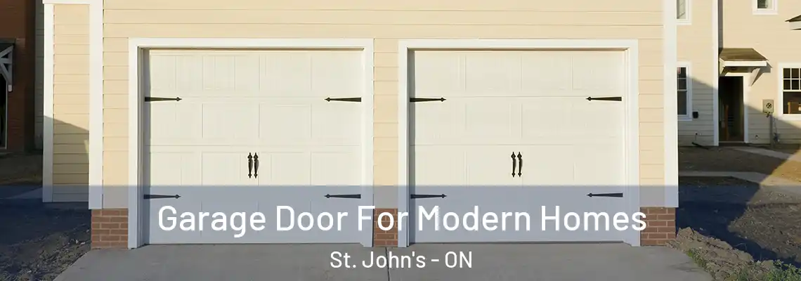 Garage Door For Modern Homes St. John's - ON