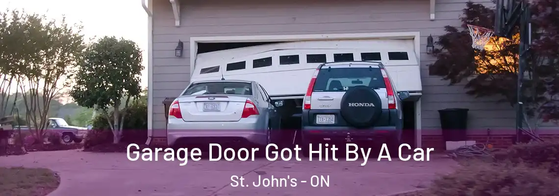 Garage Door Got Hit By A Car St. John's - ON