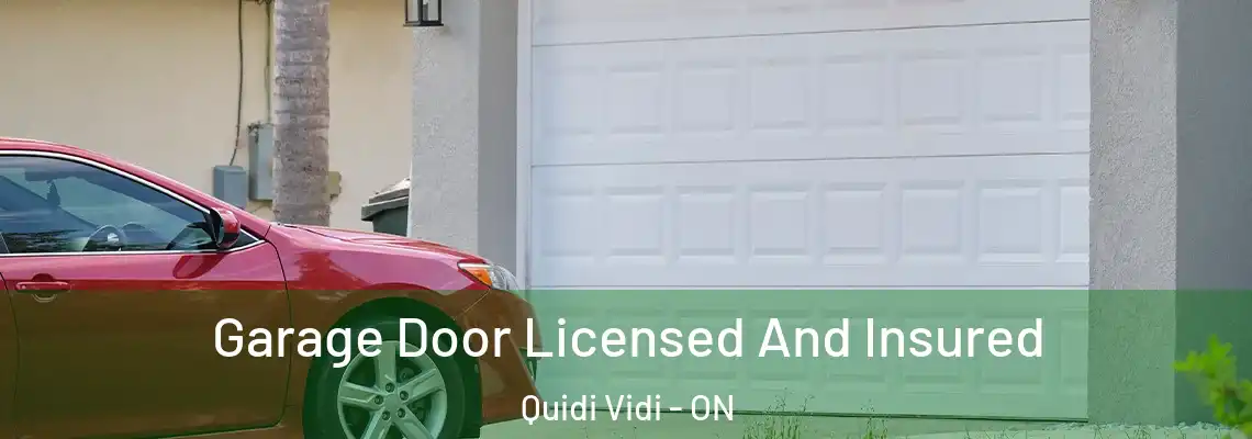 Garage Door Licensed And Insured Quidi Vidi - ON
