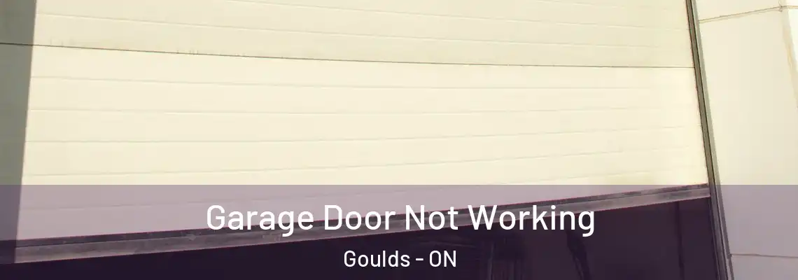 Garage Door Not Working Goulds - ON