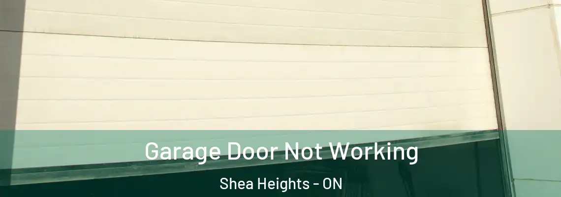 Garage Door Not Working Shea Heights - ON