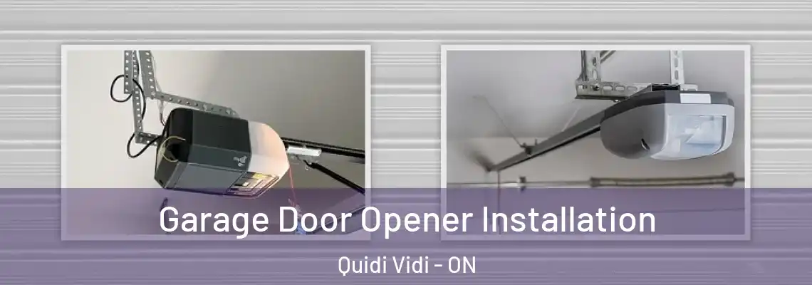 Garage Door Opener Installation Quidi Vidi - ON