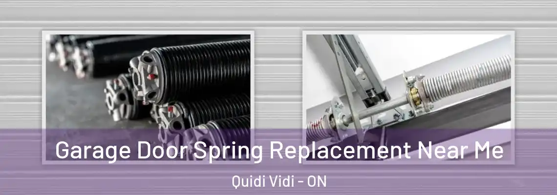 Garage Door Spring Replacement Near Me Quidi Vidi - ON