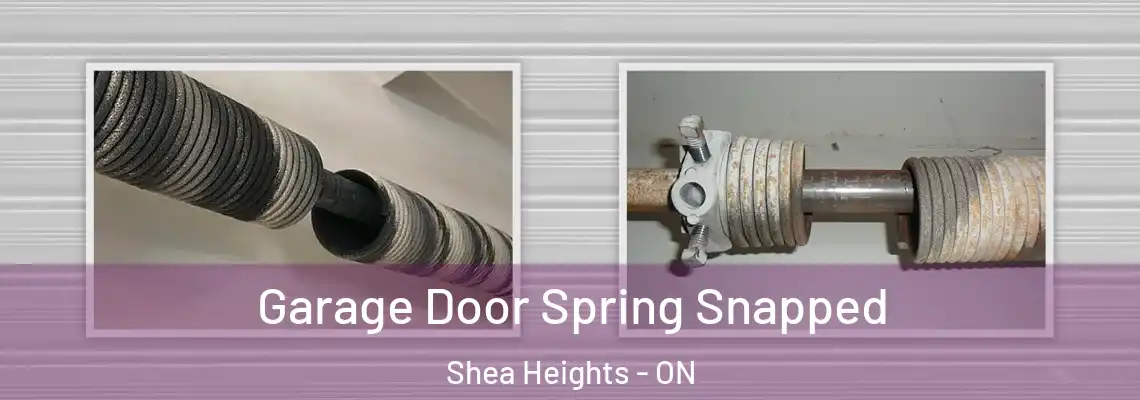 Garage Door Spring Snapped Shea Heights - ON