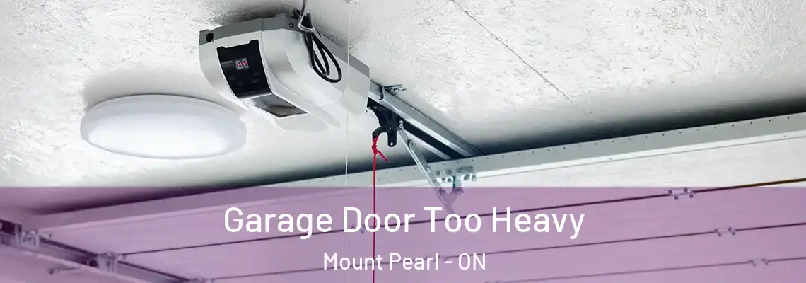Garage Door Too Heavy Mount Pearl - ON