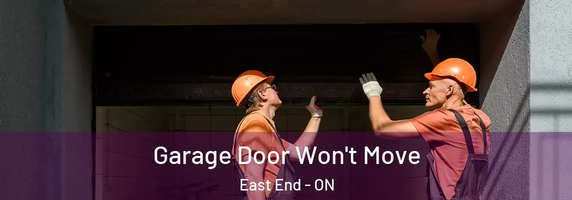 Garage Door Won't Move East End - ON