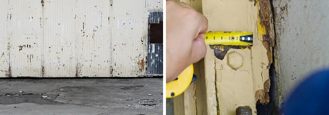 Lift Master Rusty Garage Doors in Georgetown, Ontario