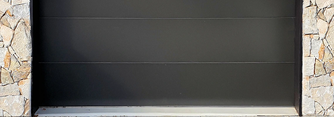 Overhead Black Garage Door Installation in Georgetown, Ontario