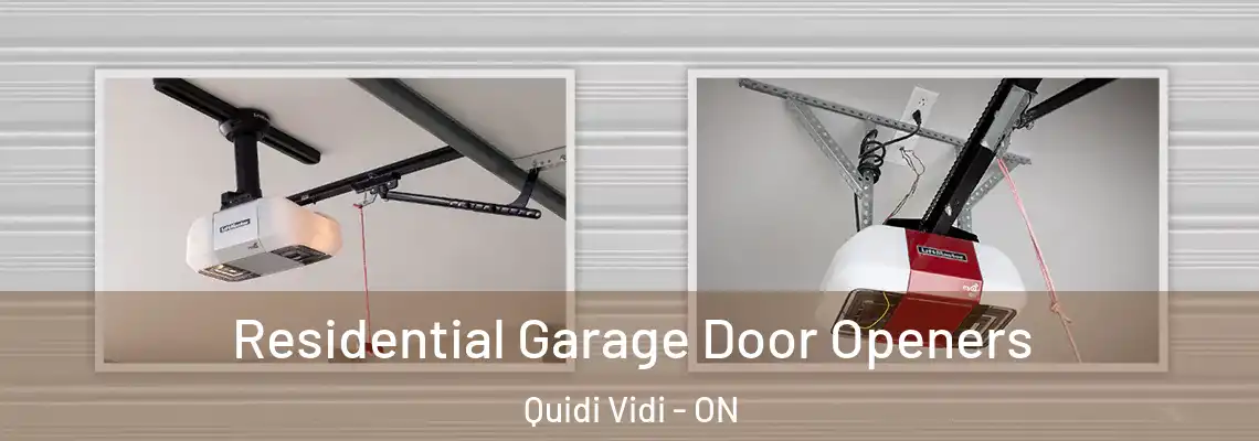 Residential Garage Door Openers Quidi Vidi - ON