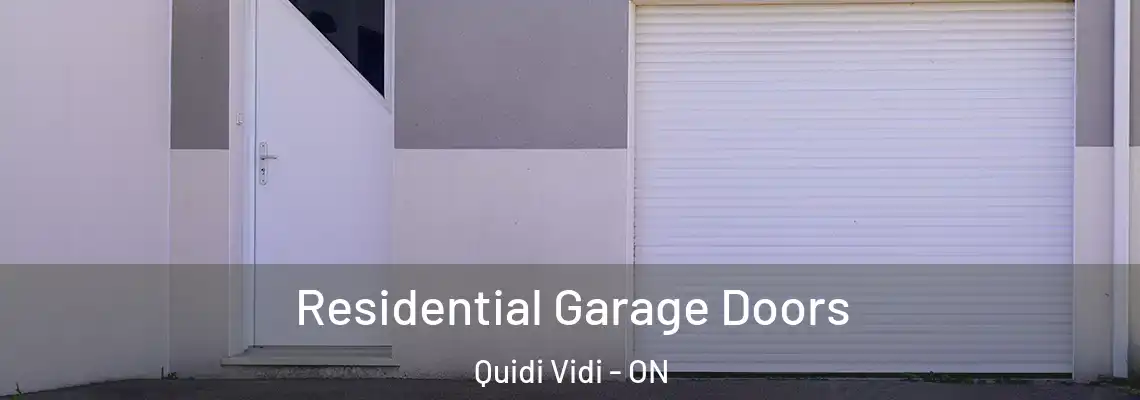 Residential Garage Doors Quidi Vidi - ON