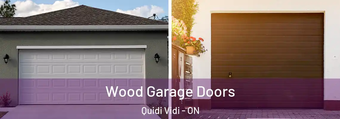 Wood Garage Doors Quidi Vidi - ON